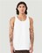 BELLA + CANVAS Heather CVC Crewneck Sleeveless Tank Top for Casual Wear & Custom Print Lightweight Tee